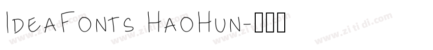 IdeaFonts HaoHun字体转换